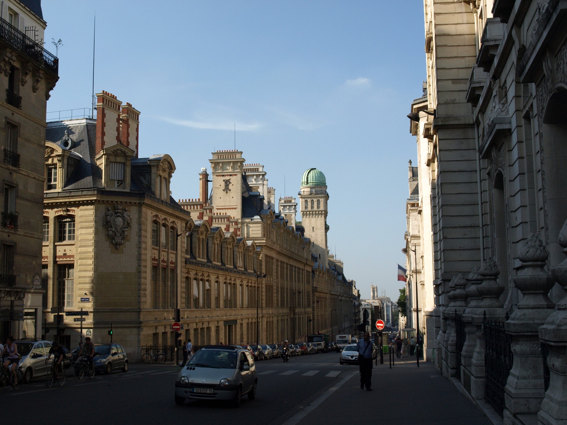 Looking Down the Rue de Saint Jacques at the Sorbonne